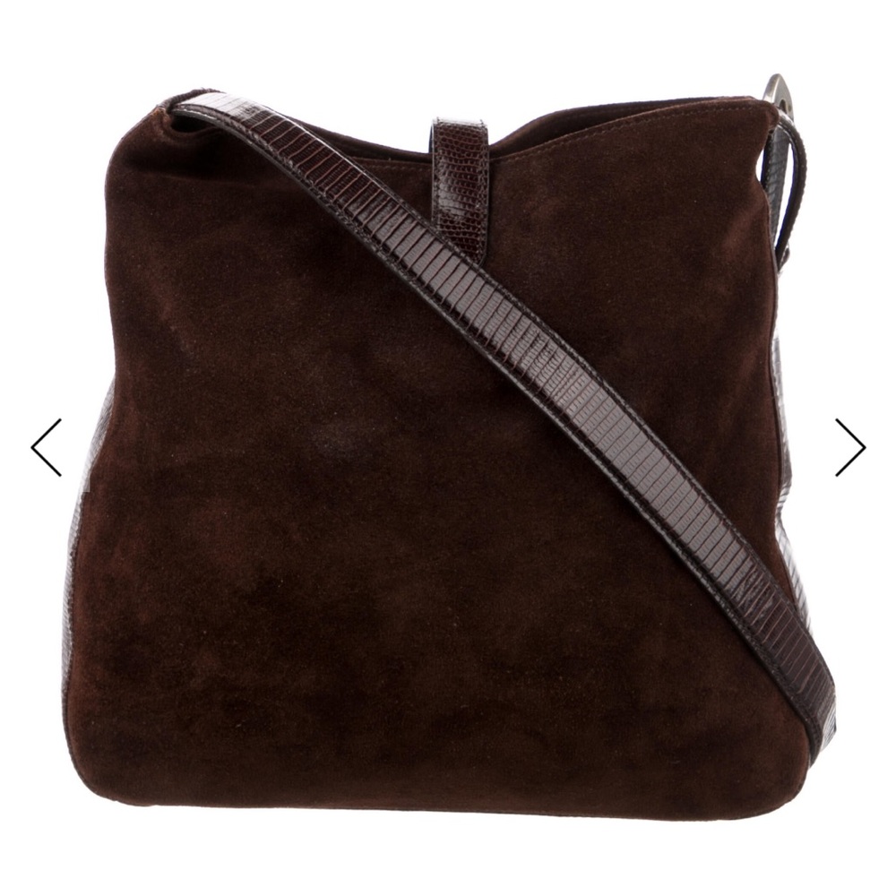 Ralph Lauren Chocolate Suede Bag - Picture 3 of 13
